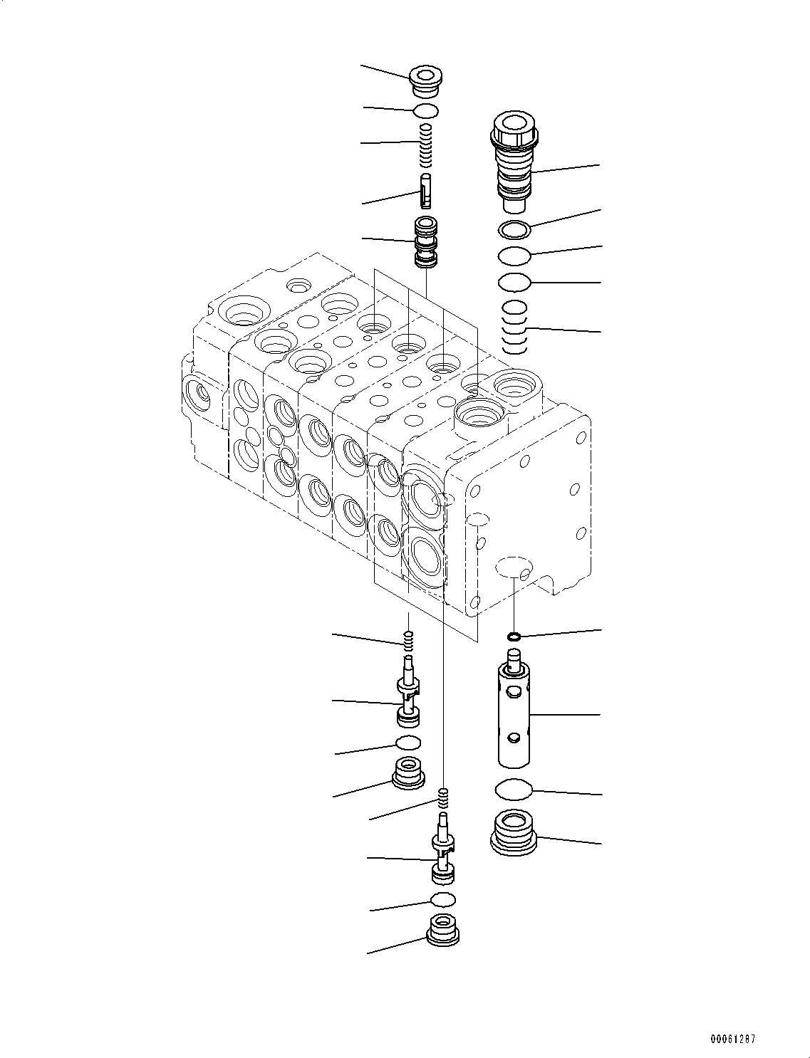 Bulldozers Komatsu / D31EX-22 S/N 60001-UP(0000137c) / Control Valve, Inner Parts (3/6) (#60001-)(H003003 : H0120-002003)