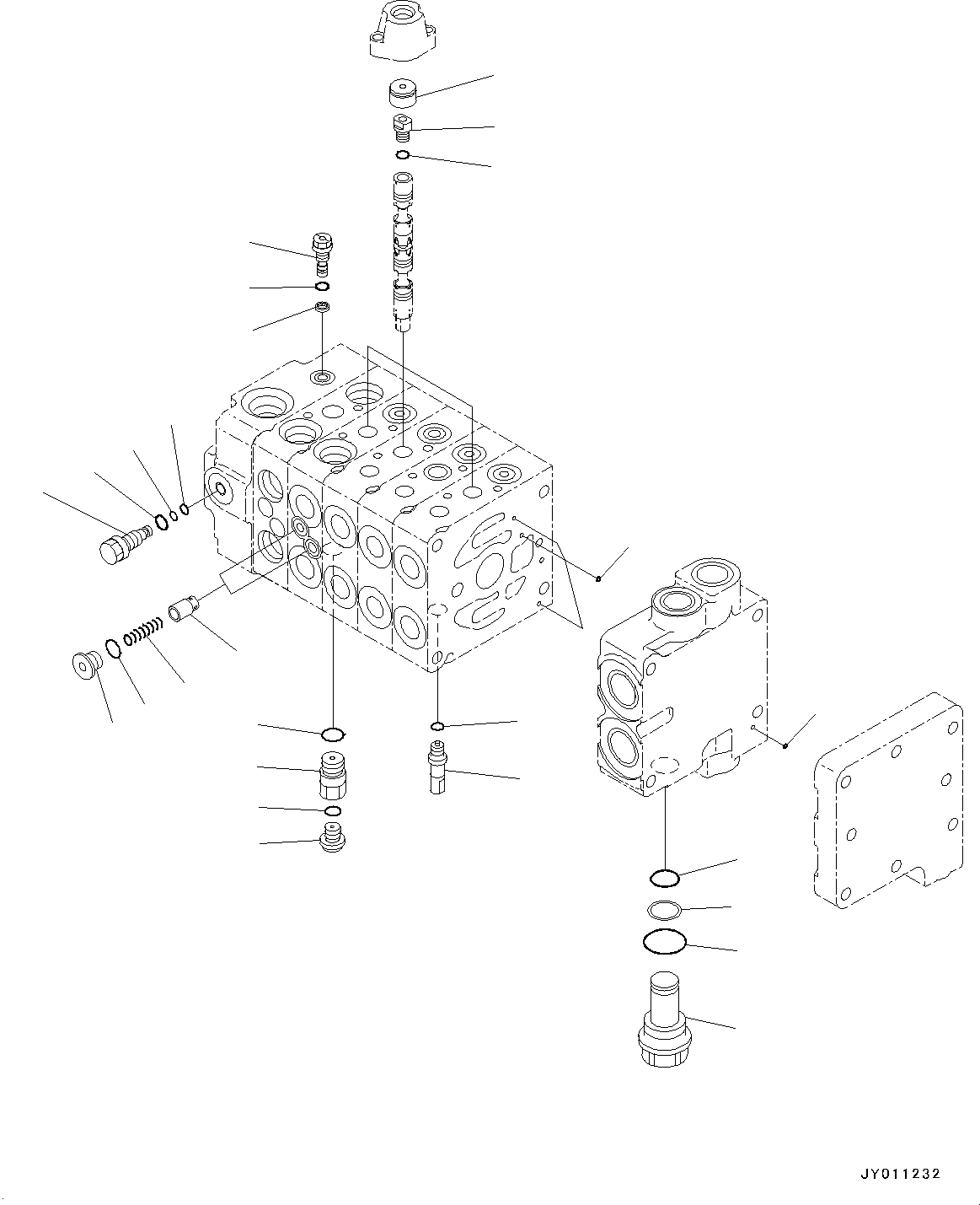 Bulldozers Komatsu / D31EX-22 S/N 60001-UP(0000137c) / Control Valve, Inner Parts (4/6) (#60001-)(H003004 : H0120-002004)