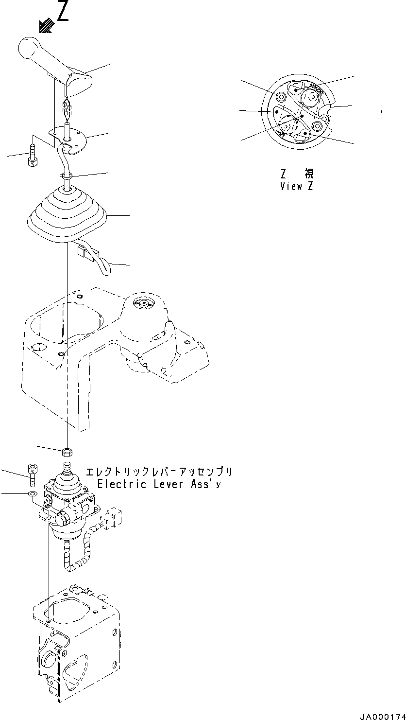 Bulldozers Komatsu / D31EX-22 S/N 60001-UP(0000137c) / ROPS Cab, Steering, Gear Shift Lever (#60001-)(K011043 : K0210-004032)