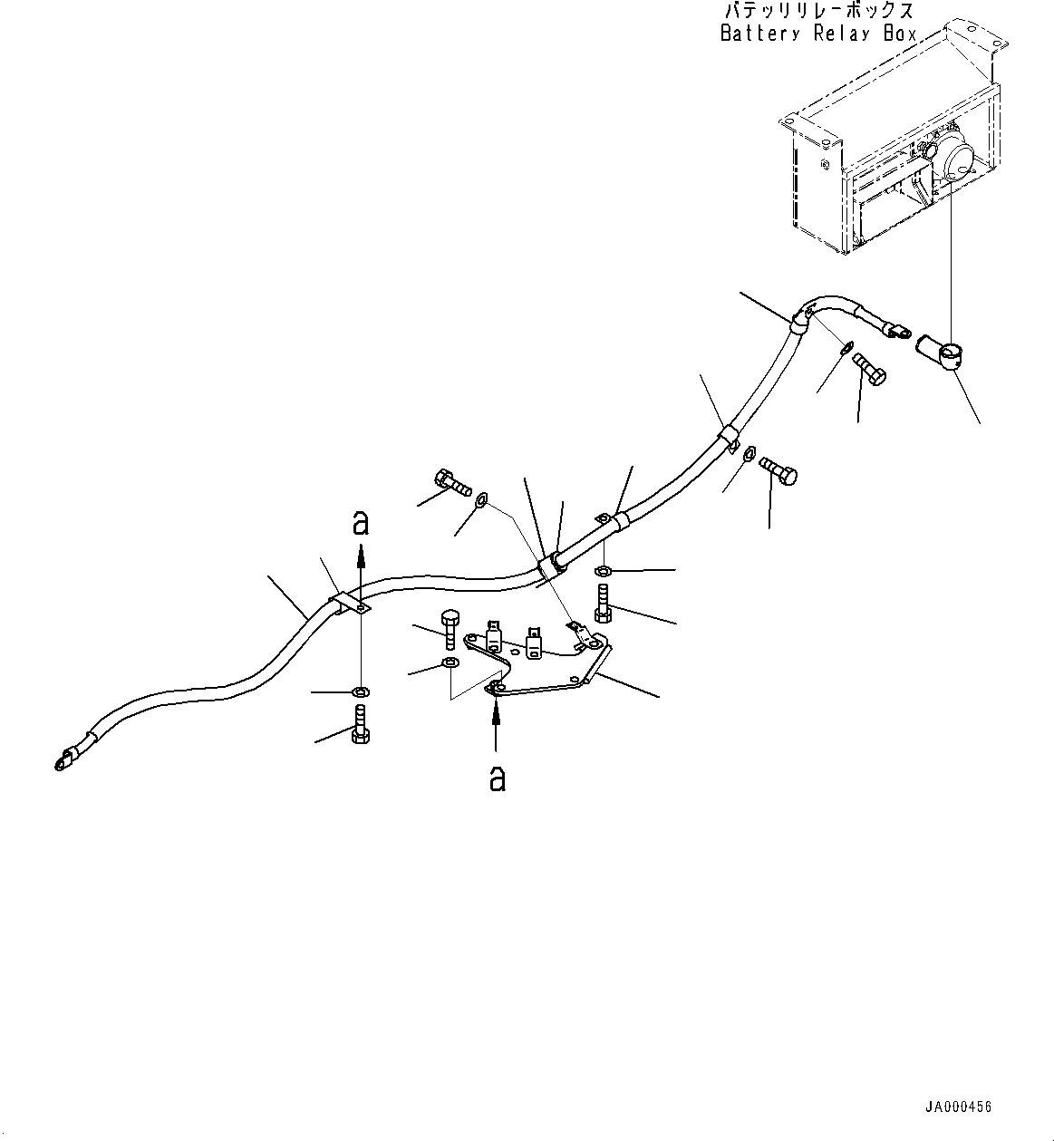 Bulldozers Komatsu / D31EX-22 S/N 60001-UP(0000137c) / ROPS Cab, Starting Switch Cable (#60001-)(K011056 : K0210-004045)