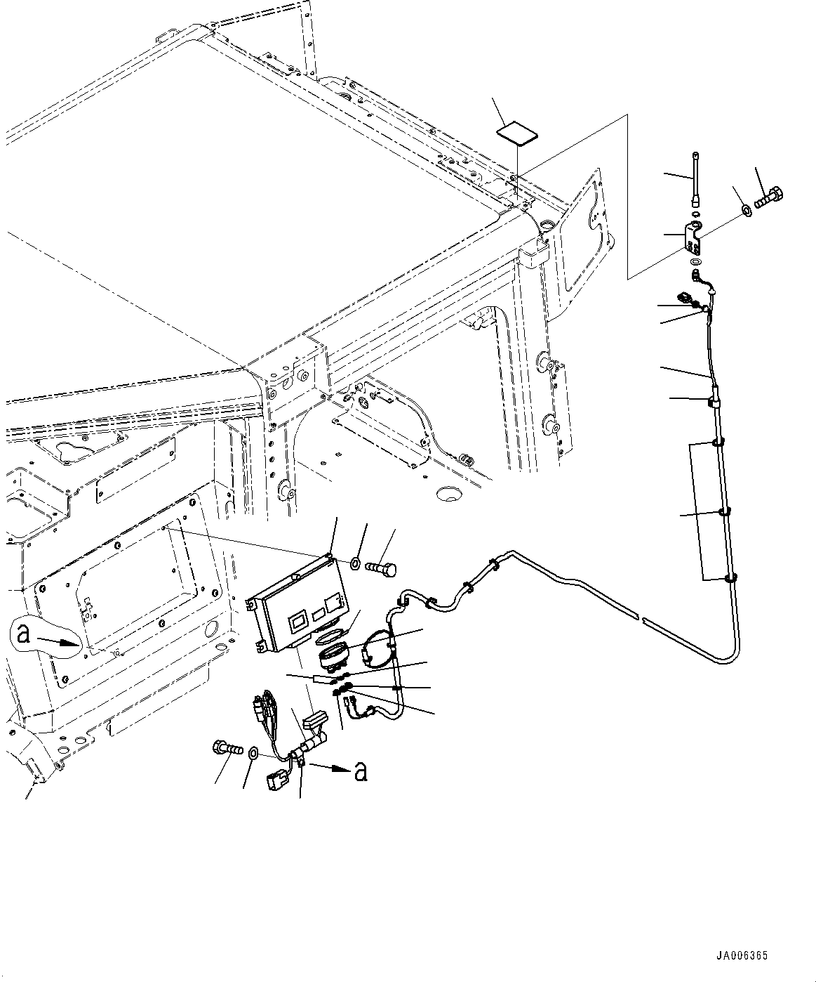 Bulldozers Komatsu / D31EX-22 S/N 60001-UP(0000137c) / ROPS Cab, KOMTRAX Terminal and Antenna (#60001-)(K010066 : K0210-003054)