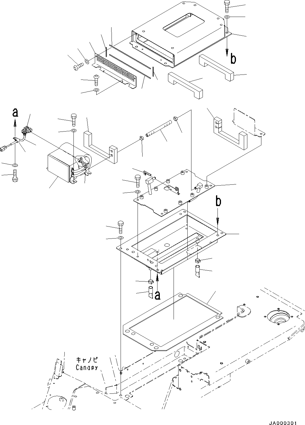 Bulldozers Komatsu / D31EX-22 S/N 60001-UP(0000137c) / ROPS Canopy, Operator