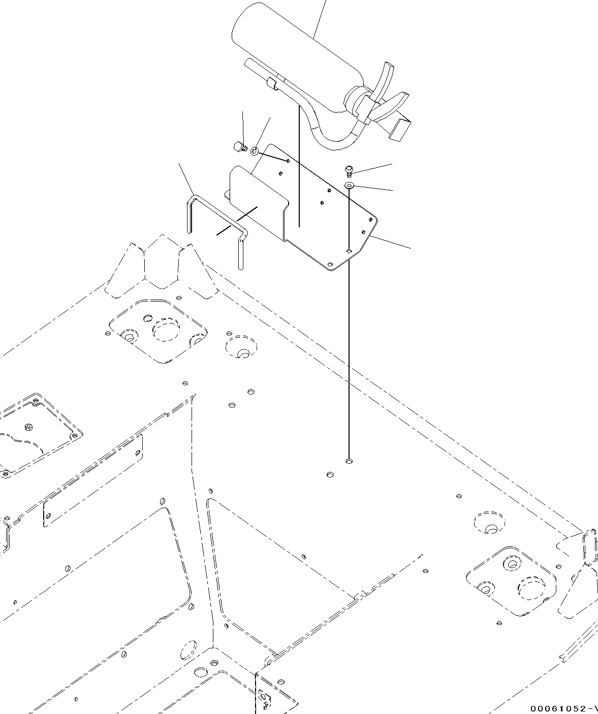 Bulldozers Komatsu / D31EX-22 S/N 60001-UP(0000137c) / Fire Extinguisher (#60001-)(K034001 : K0830-008001)