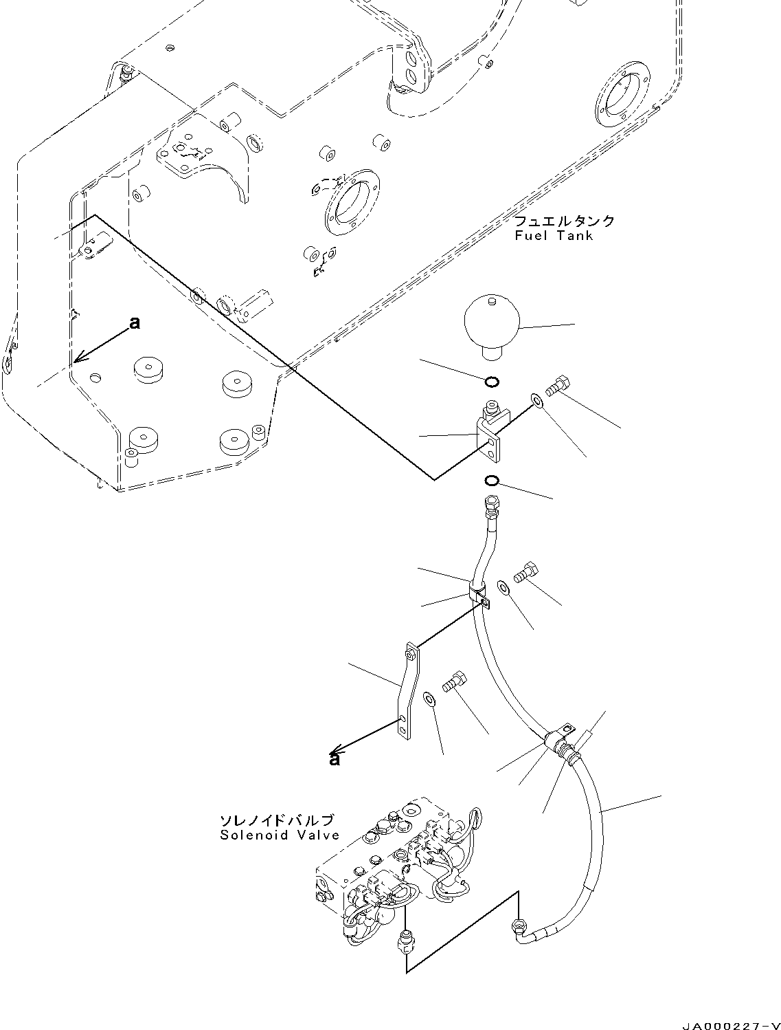 Bulldozers Komatsu / D31PX-22 S/N 60001-UP(0000138c) / Proportional Pressure Control (PPC) Piping, Accumulator (#60001-60471)(H013004 : H1840-001004)