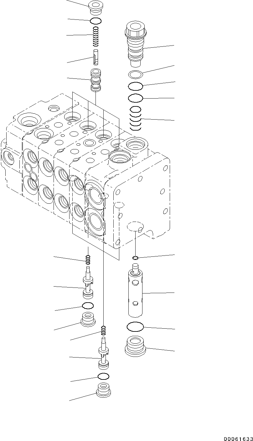 Bulldozers Komatsu / D37PX-22 S/N 60001-UP(0000141c) / Control Valve, Inner Parts (3/5) (#60001-)(H002003 : H0120-001003)