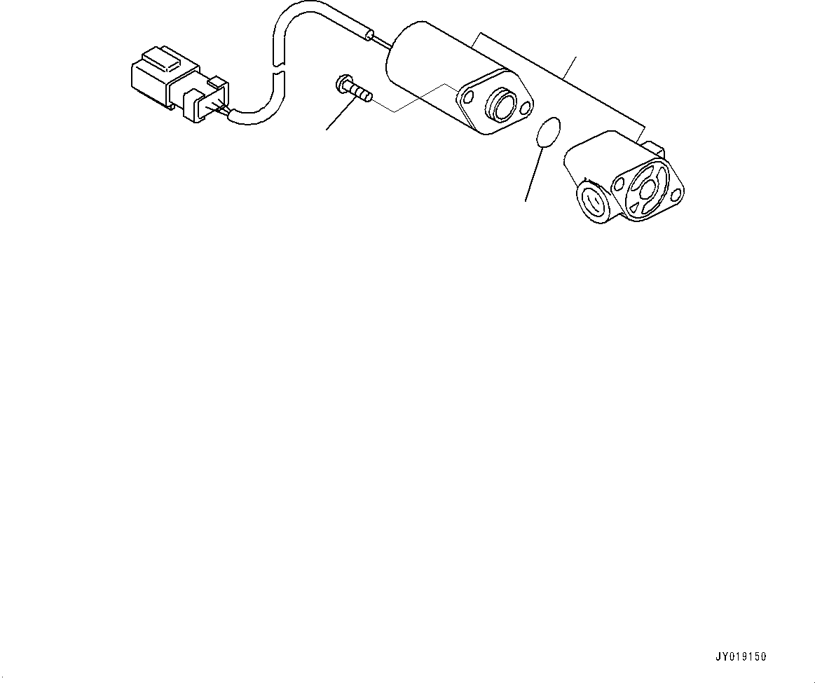 Bulldozers Komatsu / D37PX-22 S/N 60001-UP(0000141c) / Proportional Pressure Control (PPC) Piping, EPC Valve (#60001-)(H009007 : H1840-001006)