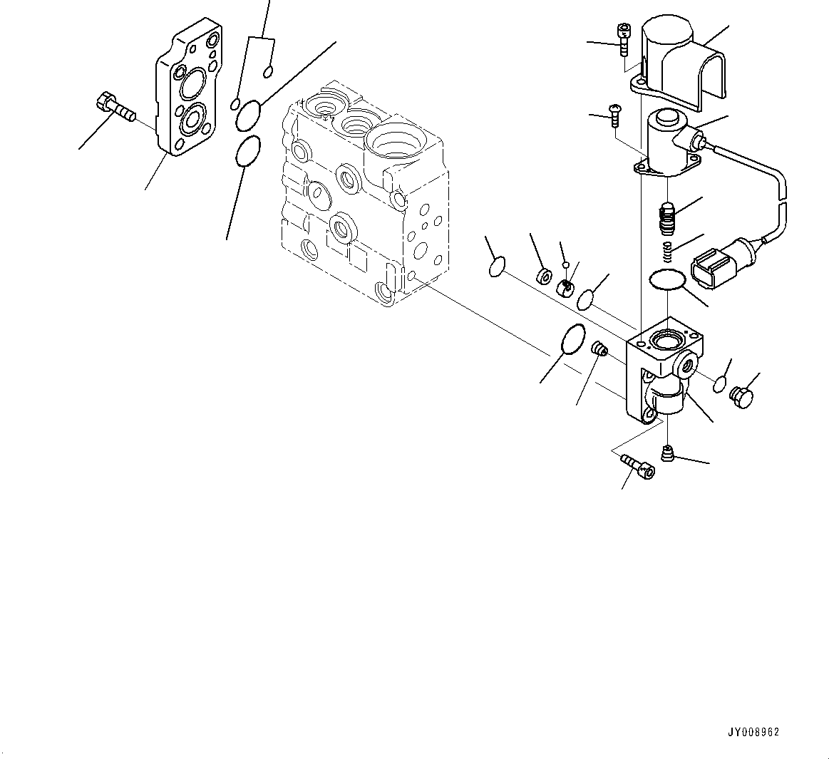 Bulldozers Komatsu / D37PX-22 S/N 60001-UP (EU Spec.)(0000142c) / Cooling System, Cooling Fan Motor (2/3) (#60001-)(C002005 : C0100-002005)