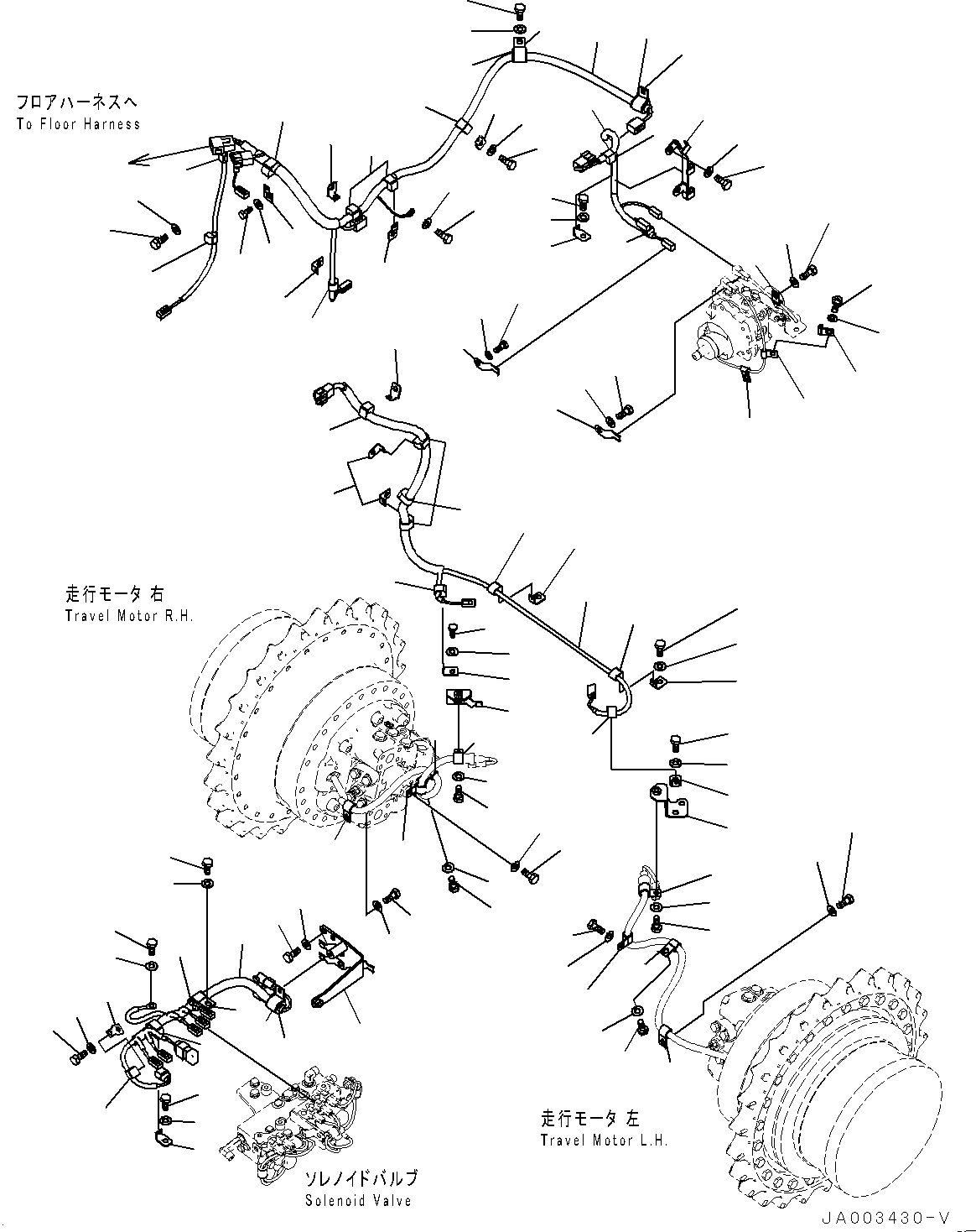 Bulldozers Komatsu / D37PX-22 S/N 60001-UP (EU Spec.)(0000142c) / Electric Wiring Harness, Wiring Harness (2/2) (#60001-)(E003002 : E0200-002002)