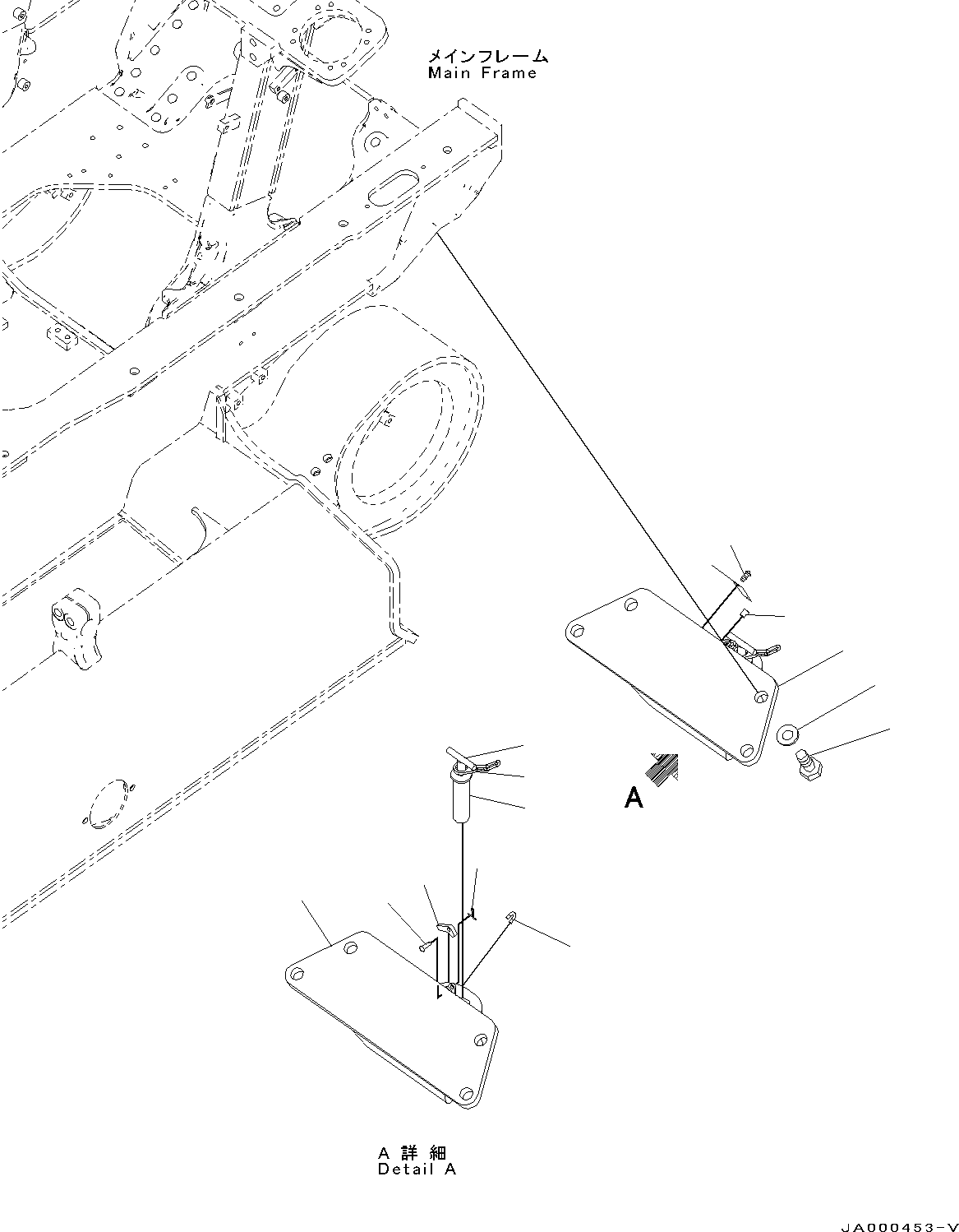 Bulldozers Komatsu / D37PX-22 S/N 60001-UP (EU Spec.)(0000142c) / Drawbar (#60001-)(T009001 : T2810-003001)