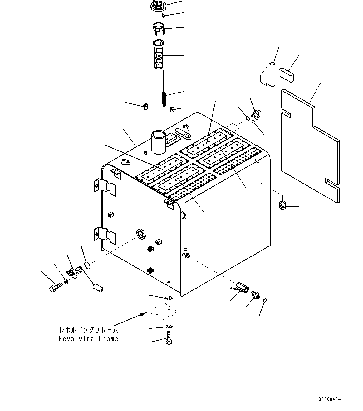 Excavators Komatsu / PC400LC-8 S/N 70001-UP(0000159c) / Fuel Tank (#70001-)(D001001 : D0100-001001)