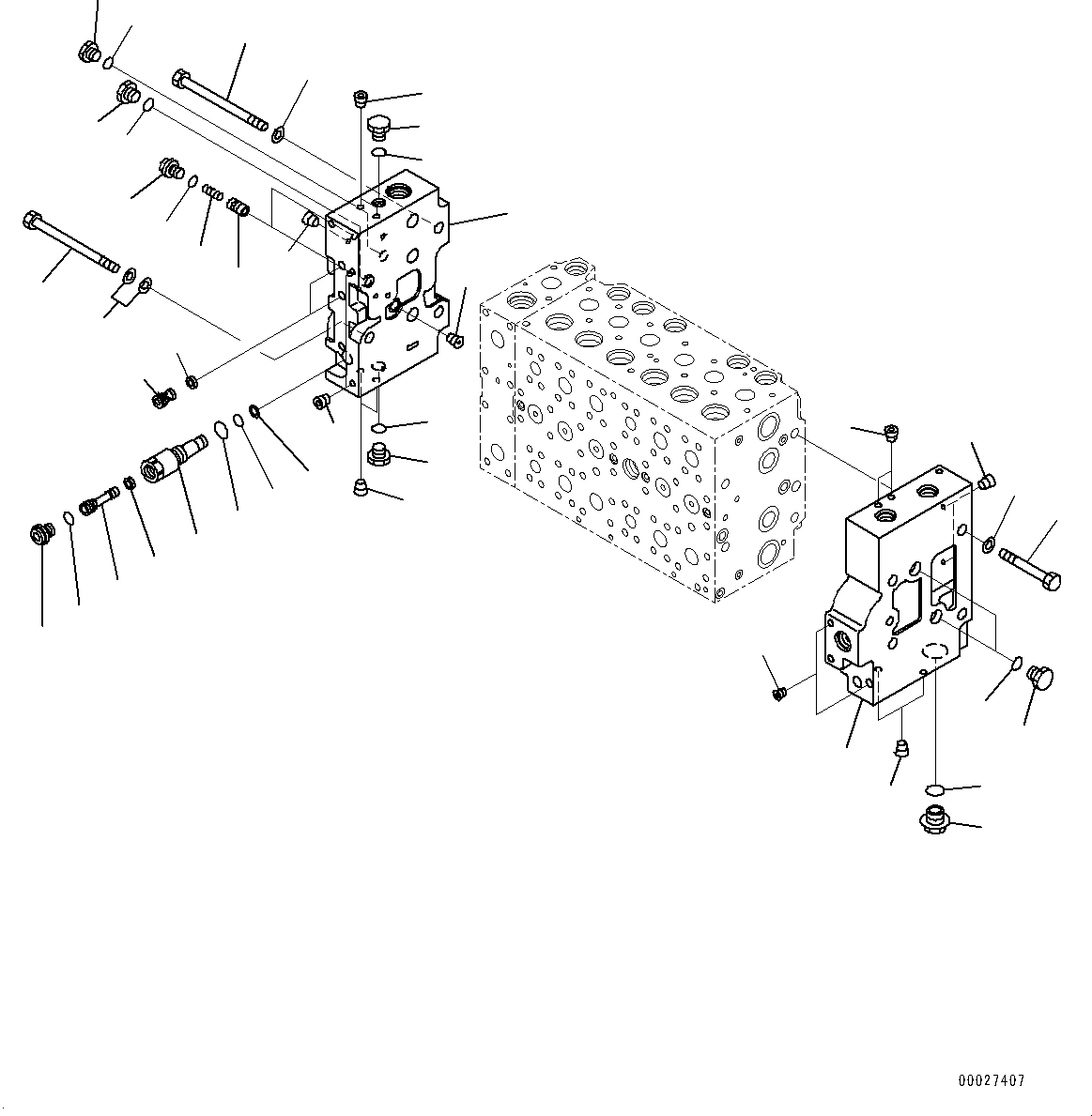 Excavators Komatsu / PC400LC-8 S/N 70001-UP(0000159c) / Control Valve, Inner Parts (7/20) (#70001-70986)(H004007 : H0120-001007)