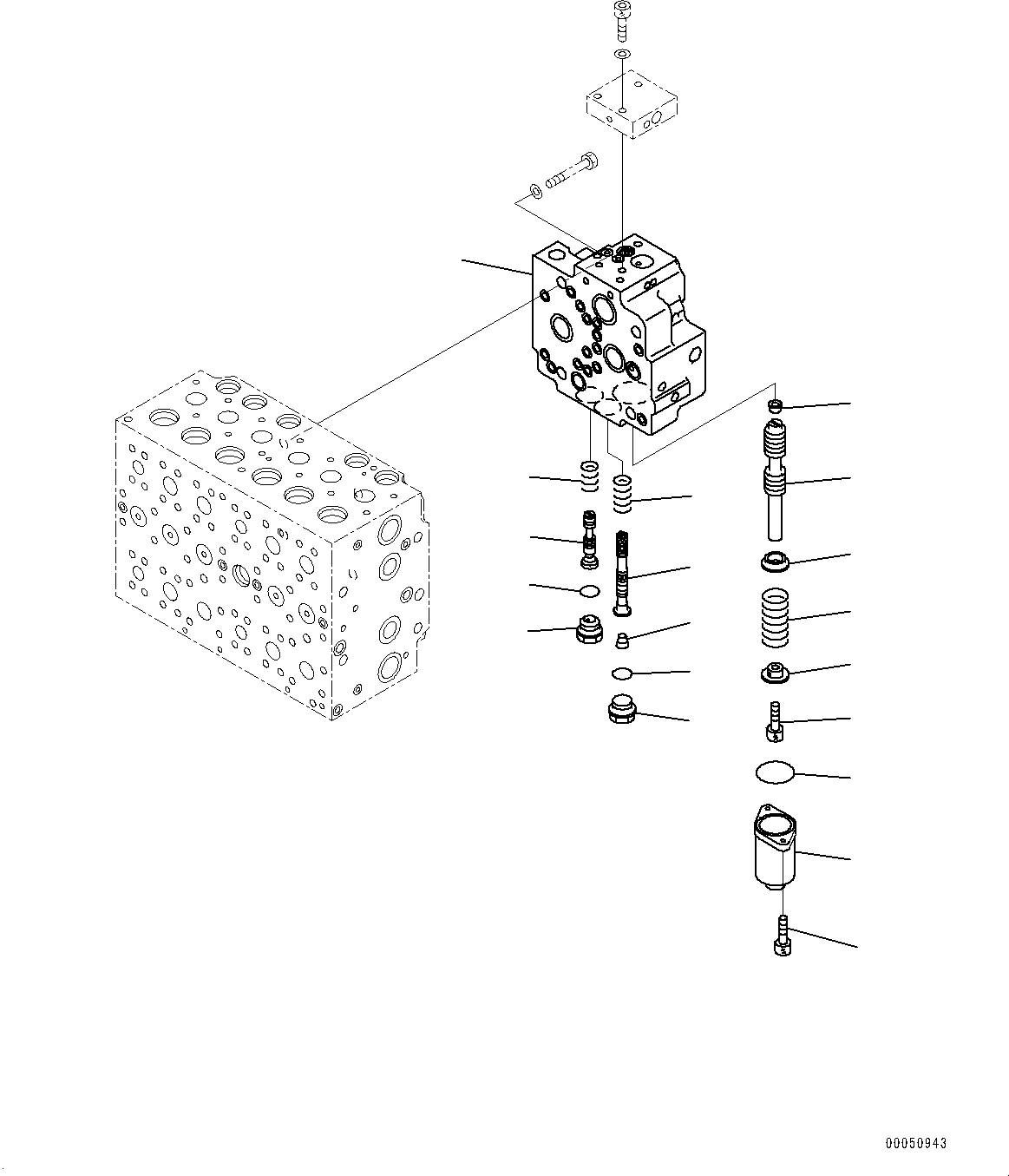 Excavators Komatsu / PC400LC-8 S/N 70001-UP(0000159c) / Control Valve, Inner Parts (13/23) (#70001-)(H010014 : H0120-003013)