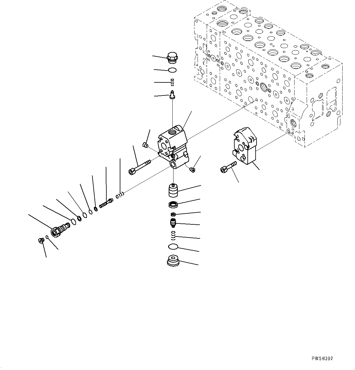 Excavators Komatsu / PC400LC-8 S/N 70001-UP(0000159c) / Control Valve, Inner Parts (18/20) (#70001-)(H004020 : H0120-001018)