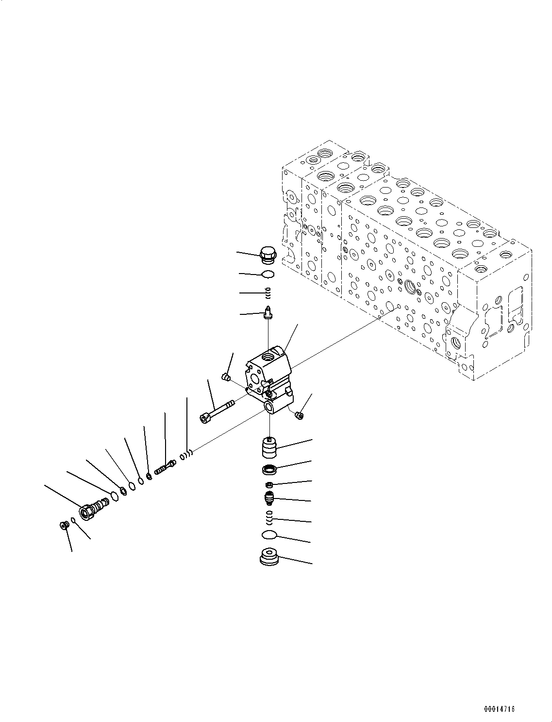 Excavators Komatsu / PC400LC-8 S/N 70001-UP(0000159c) / Control Valve, Inner Parts (18/24) (#70001-)(H005020 : H0120-005018)