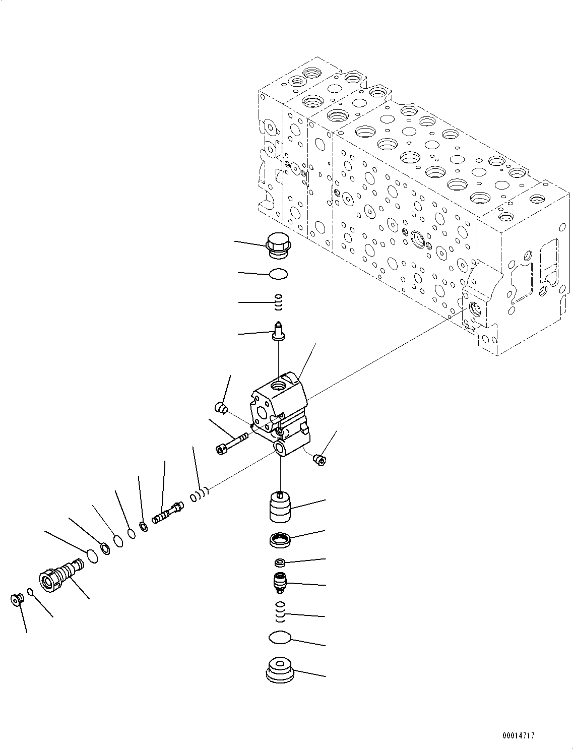 Excavators Komatsu / PC400LC-8 S/N 70001-UP(0000159c) / Control Valve, Inner Parts (19/24) (#70001-)(H005021 : H0120-005019)
