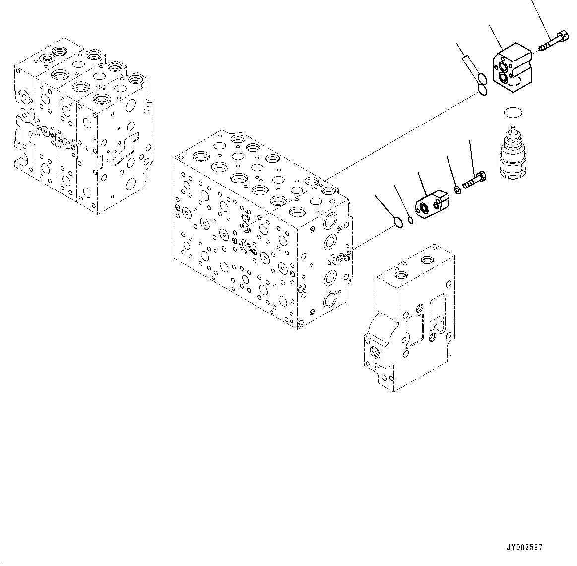 Excavators Komatsu / PC400LC-8 S/N 70001-UP(0000159c) / Control Valve, Inner Parts (6/25) (#70001-)(H006006 : H0120-007006)
