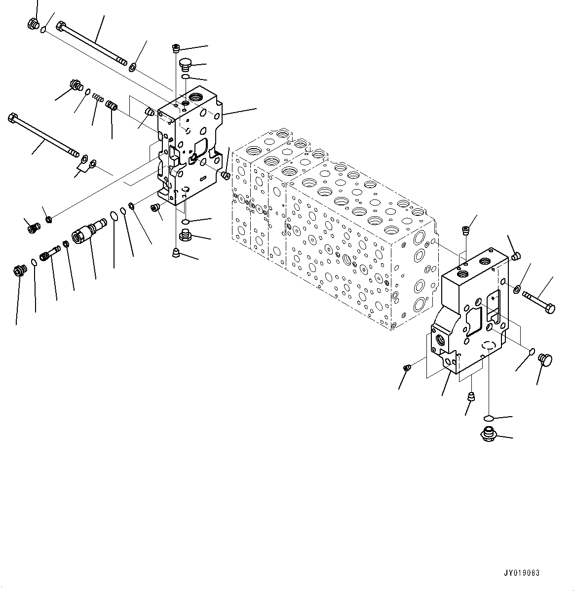 Excavators Komatsu / PC400LC-8 S/N 70001-UP(0000159c) / Control Valve, Inner Parts (7/25) (#70987-)(H006008 : H0120-007007A)