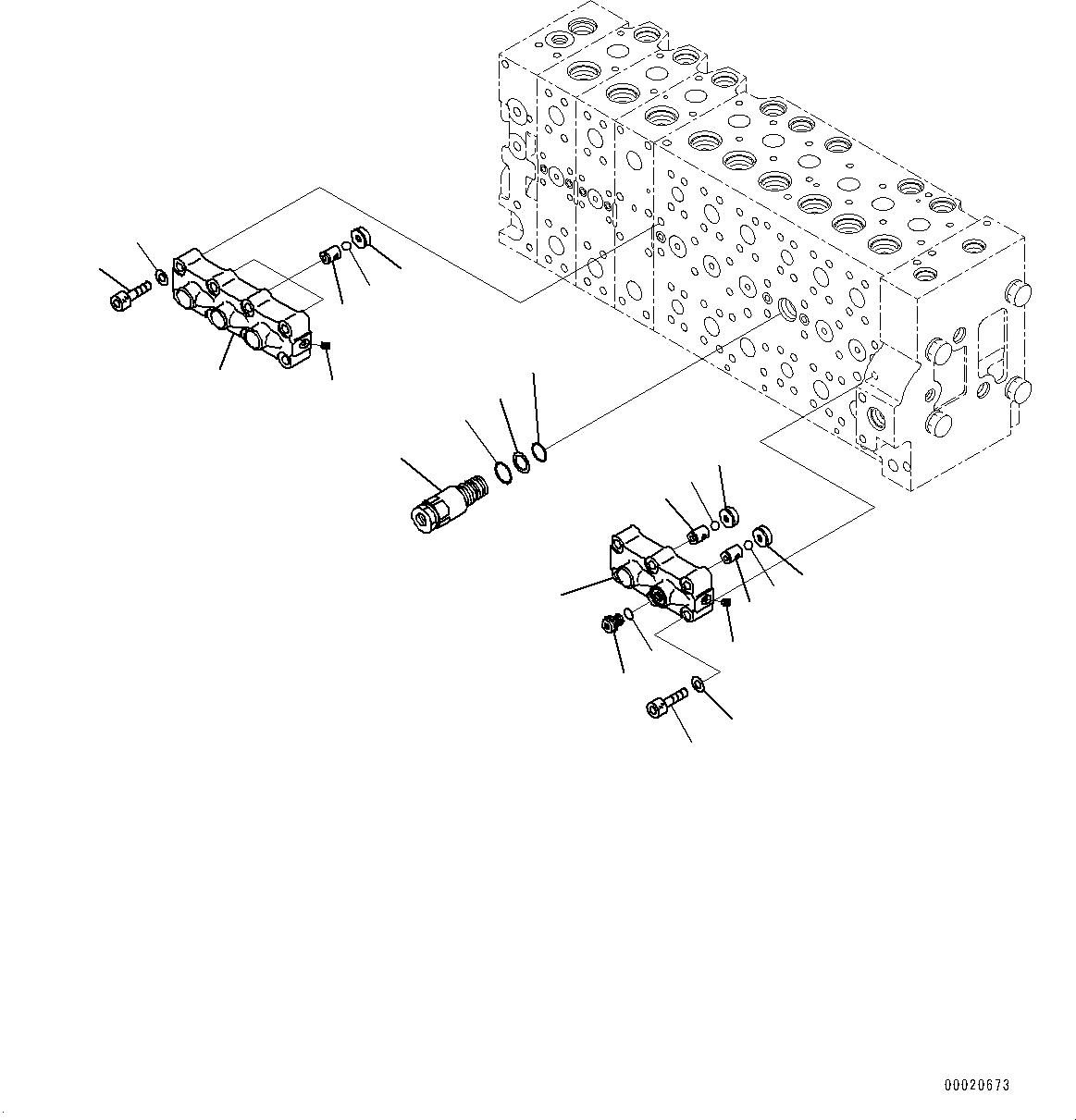 Excavators Komatsu / PC400LC-8 S/N 70001-UP(0000159c) / Control Valve, Inner Parts (10/25) (#70001-)(H006011 : H0120-007010)