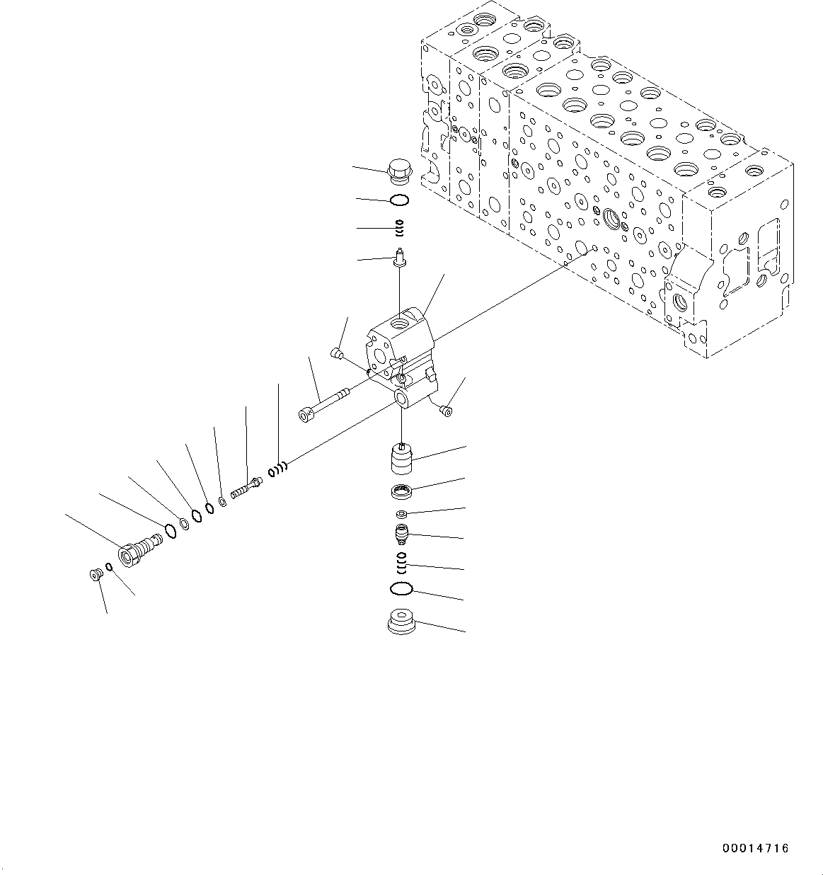 Excavators Komatsu / PC400LC-8 S/N 70001-UP(0000159c) / Control Valve, Inner Parts (18/24) (#70001-)(H007020 : H0120-006018)