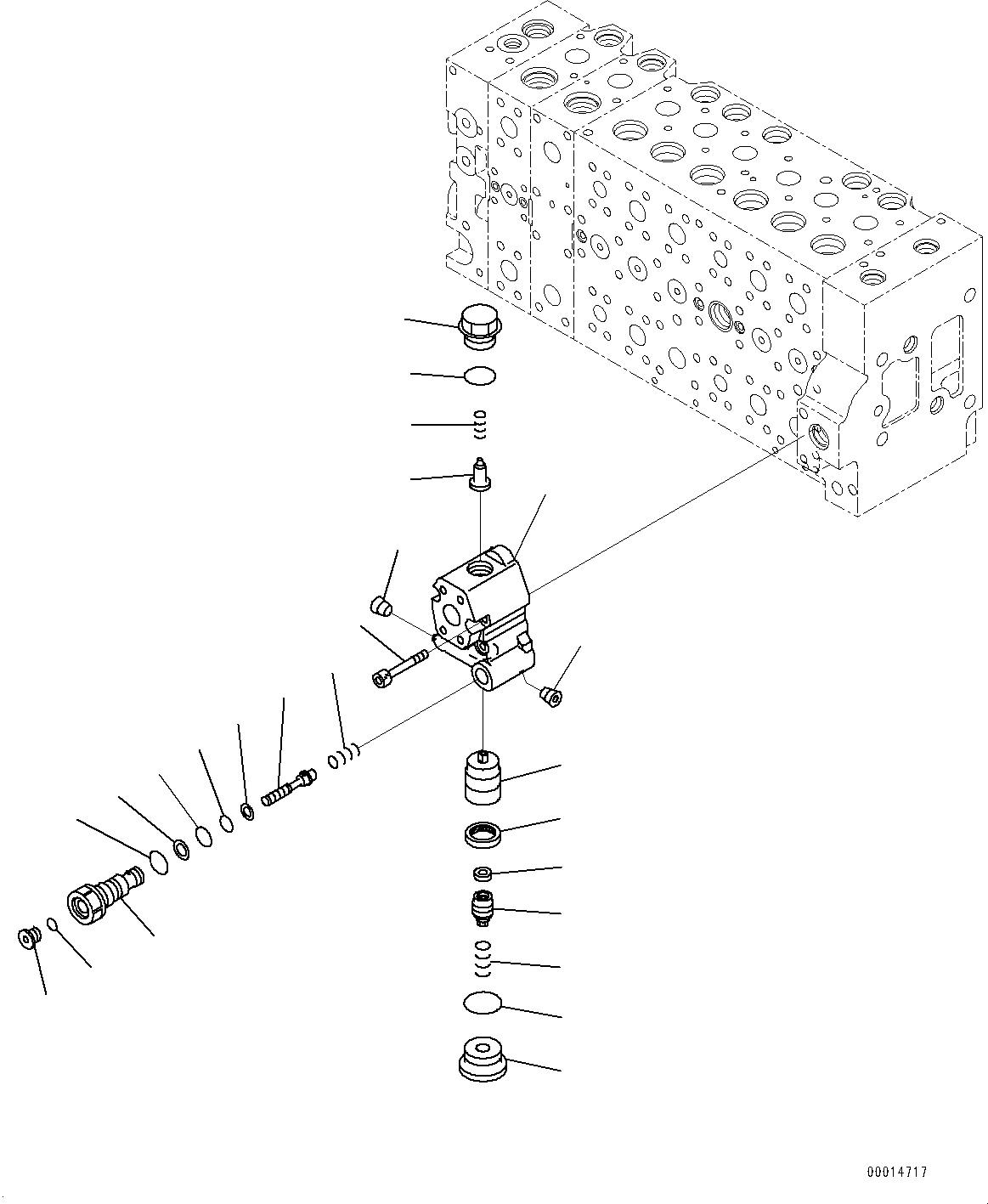 Excavators Komatsu / PC400LC-8 S/N 70001-UP(0000159c) / Control Valve, Inner Parts (19/24) (#70001-)(H007021 : H0120-006019)