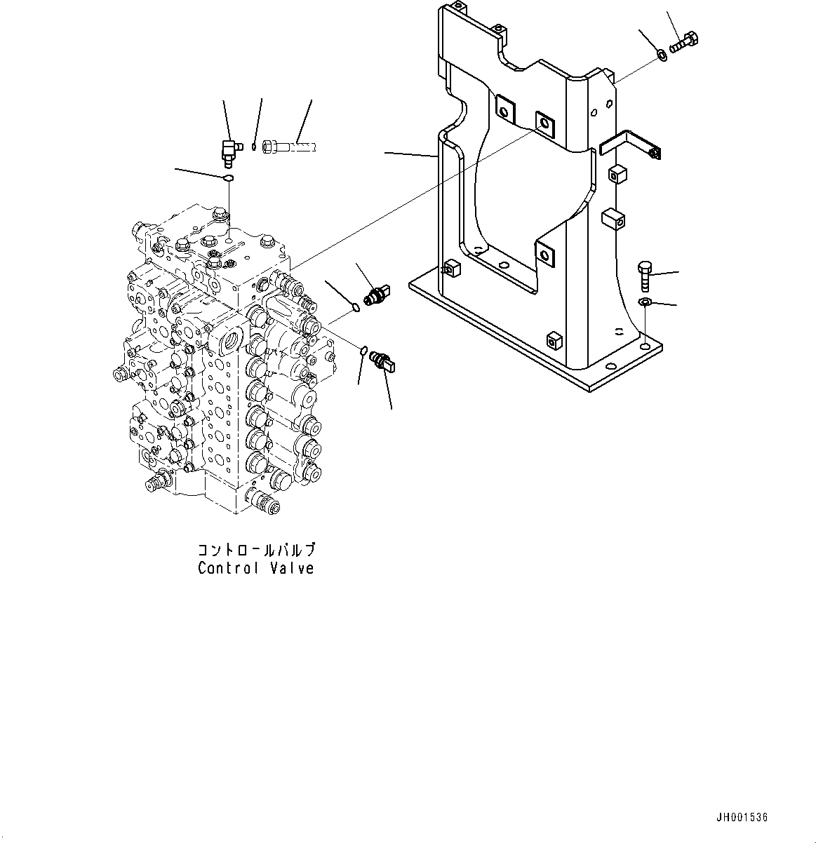 Excavators Komatsu / PC400LC-8 S/N 70001-UP(0000159c) / Control Valve, (3/3) (#70001-)(H011028 : H0120-012026)