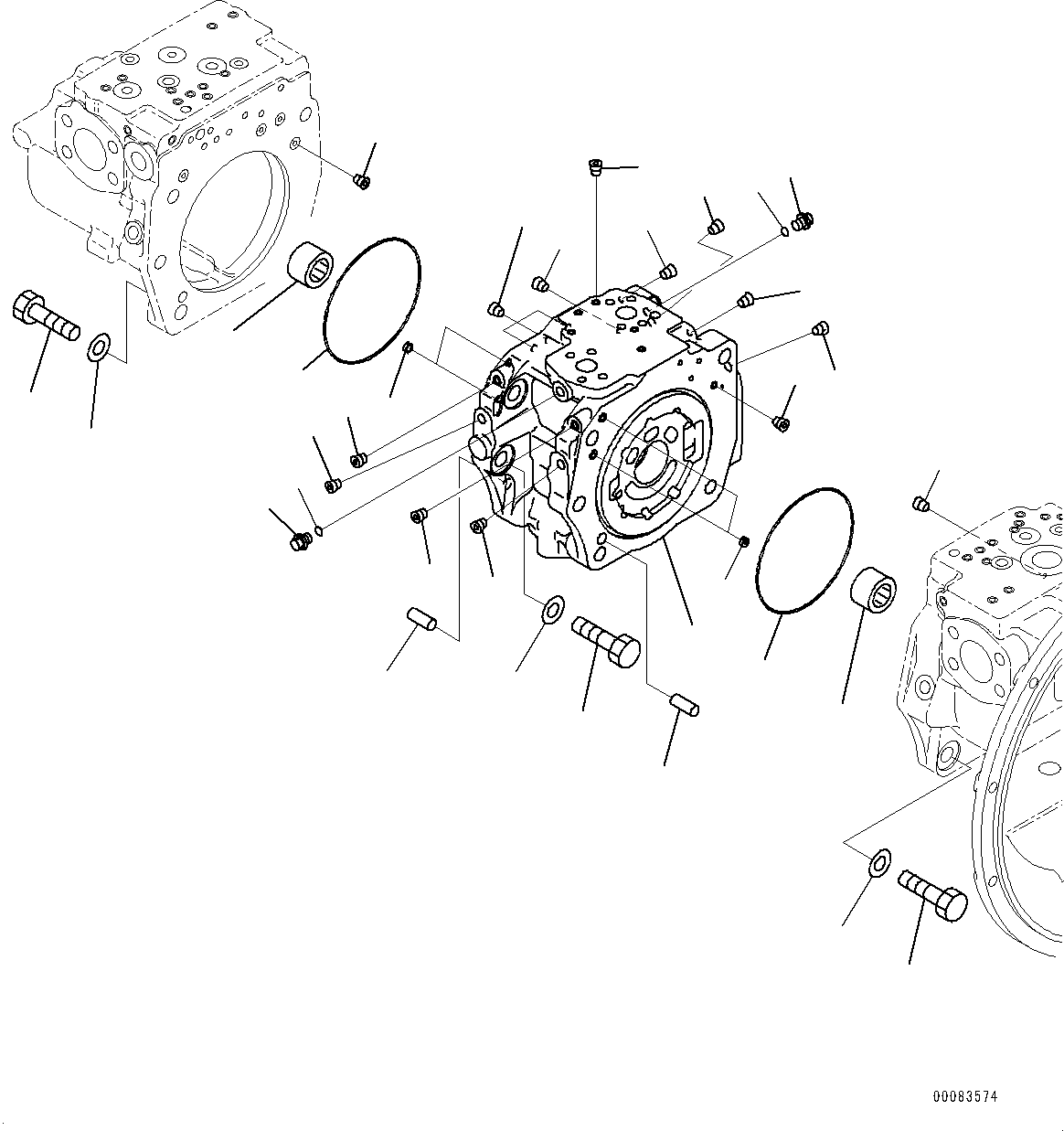 Excavators Komatsu / PC400LC-8 S/N 70001-UP(0000159c) / Piston Pump, Inner Parts (2/12) (#70199-)(H014002 : H0210-004002)