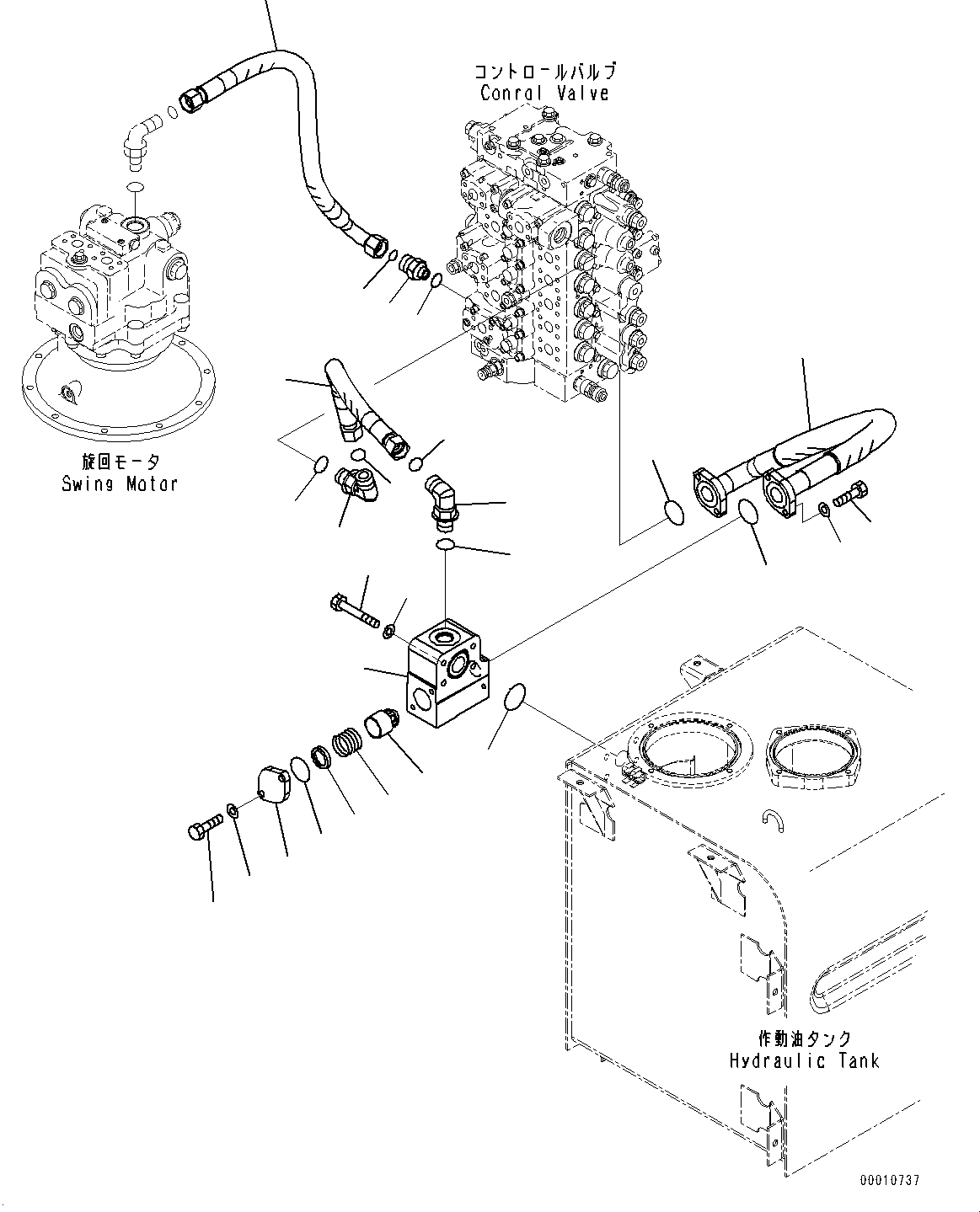 Excavators Komatsu / PC400LC-8 S/N 70001-UP(0000159c) / Boom Piping, (1/2) (#70001-)(H025001 : H1210-002001)