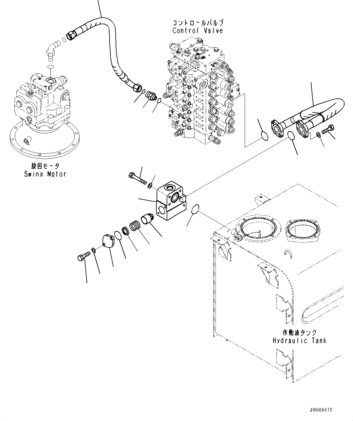 Excavators Komatsu / PC400LC-8 S/N 70001-UP(0000159c) / Arm Hydraulic Drift Prevention Valve (#70001-)(H028001 : H1240-001001)