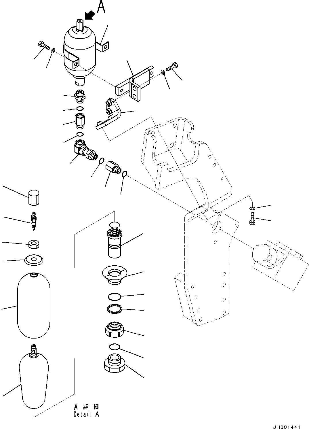 Excavators Komatsu / PC400LC-8 S/N 70001-UP(0000159c) / Actuator Piping, (1/4) (#70001-)(H034006 : H1270-010005)