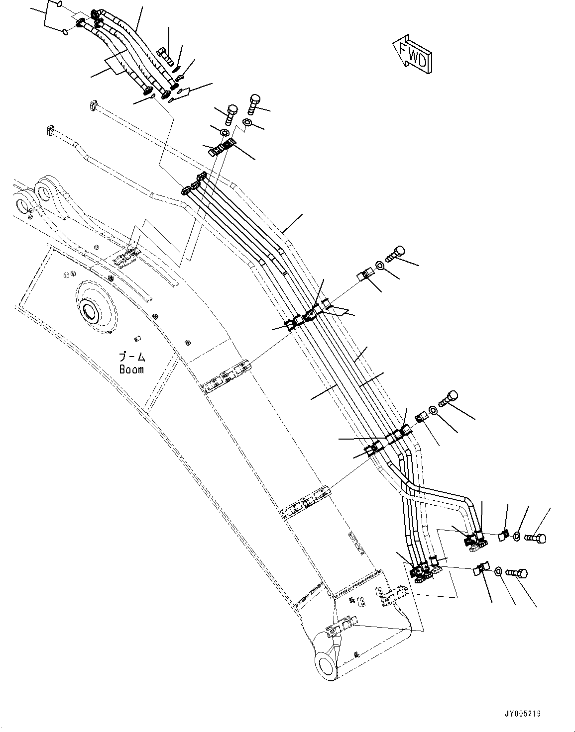 Excavators Komatsu / PC400LC-8 S/N 70001-UP(0000159c) / Boom, Arm Cylinder Piping (#70001-70794)(T010004 : T1110-011004)