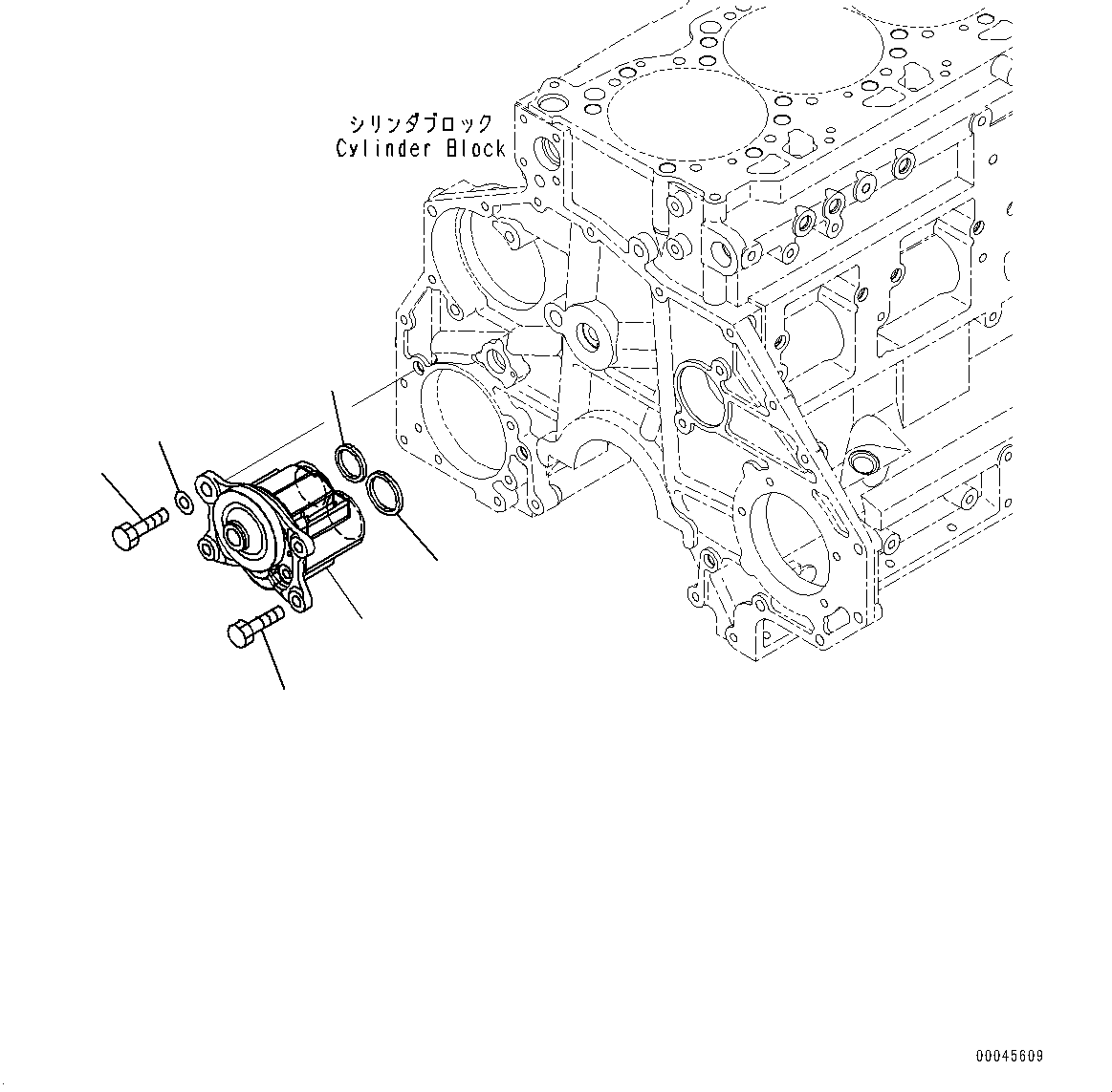 Engines Komatsu / SAA6D125E-5F S/N 562304-UP (For PC400-8/PC400LC-8/PC450-8/PC450LC-8/PC550LC-8)(0000161c) / Engine Oil Pump,  (#560001-562438)(C001001 : A3010-001001)