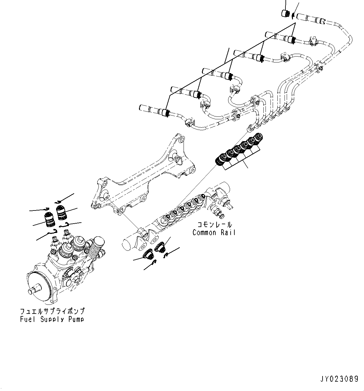 Engines Komatsu / SAA6D125E-5F S/N 562304-UP (For PC400-8/PC400LC-8/PC450-8/PC450LC-8/PC550LC-8)(0000161c) / Fuel Injection Controller Related Parts, (2/2) (#560001-)(D008002 : A4030-001002)