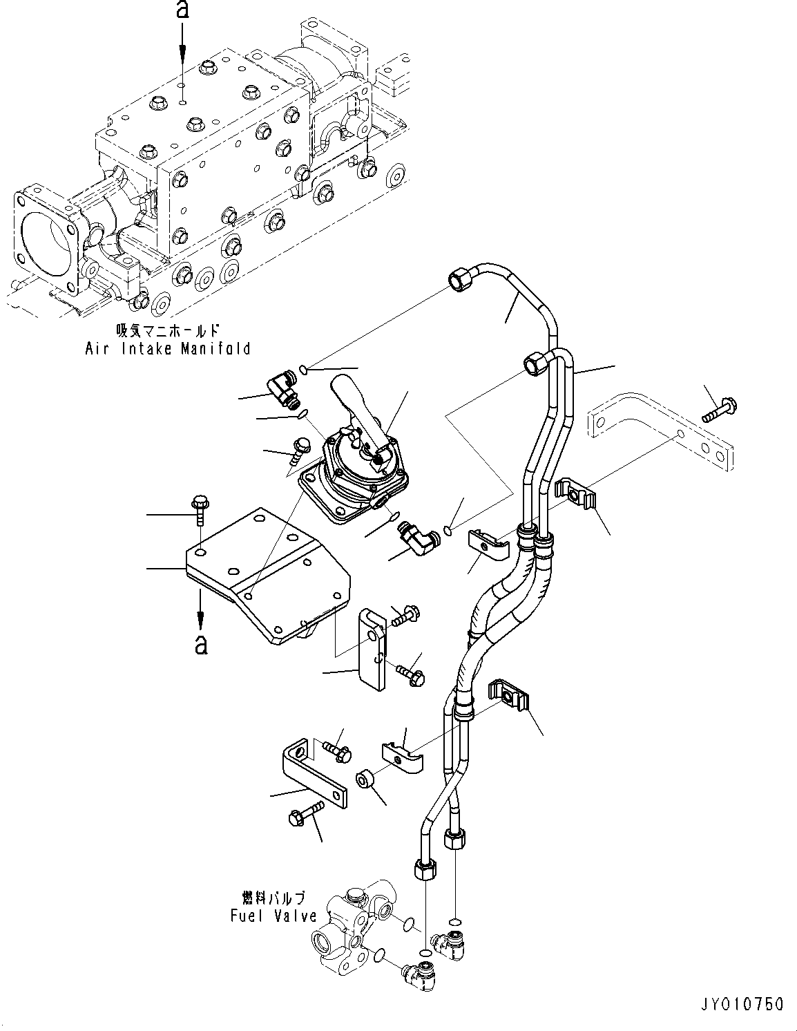 Engines Komatsu / SAA6D125E-5F S/N 562304-UP (For PC400-8/PC400LC-8/PC450-8/PC450LC-8/PC550LC-8)(0000161c) / Fuel Filter,  (#563182-567268)(D012002 : A4110-001001A)