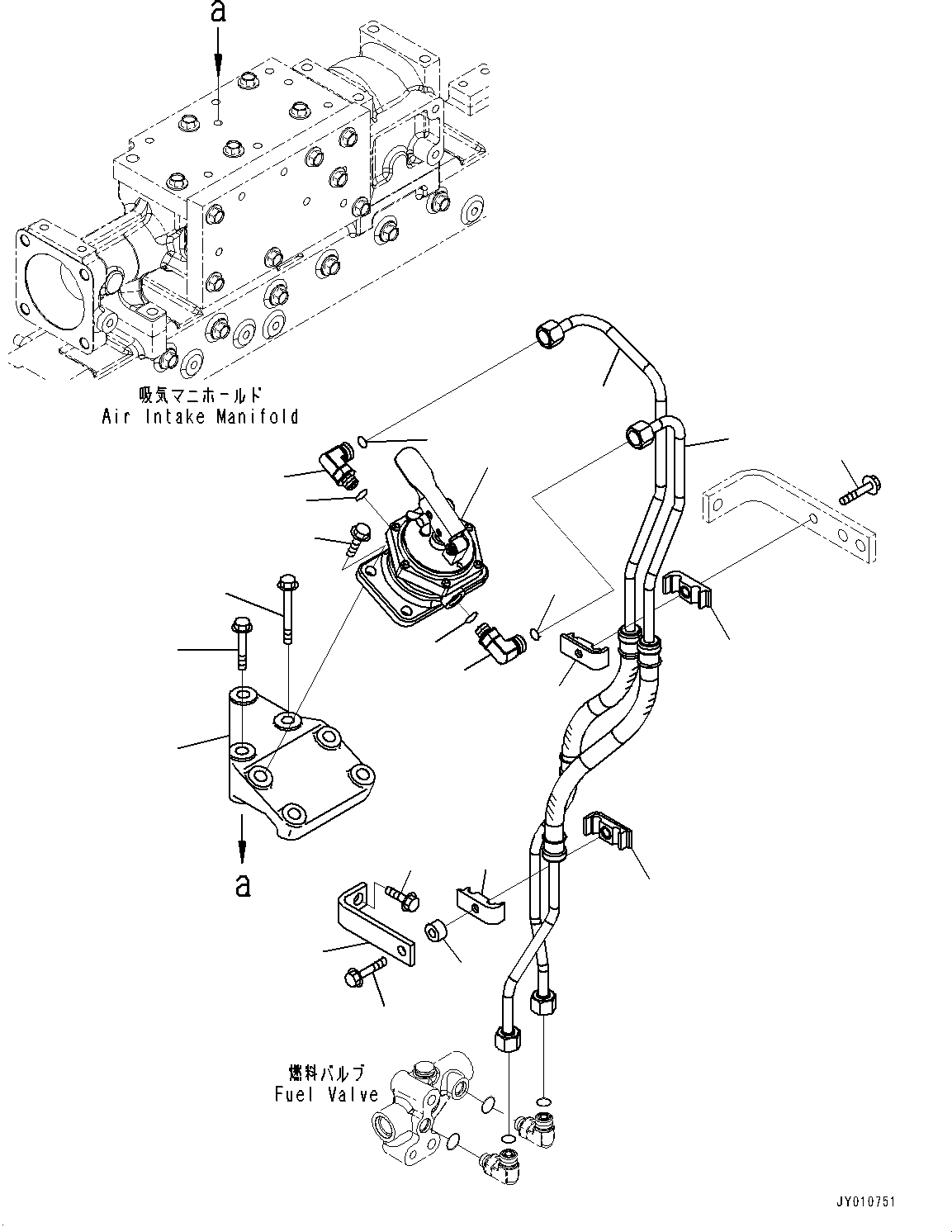 Engines Komatsu / SAA6D125E-5F S/N 562304-UP (For PC400-8/PC400LC-8/PC450-8/PC450LC-8/PC550LC-8)(0000161c) / Fuel Filter,  (#567269-567480)(D012003 : A4110-001001B)