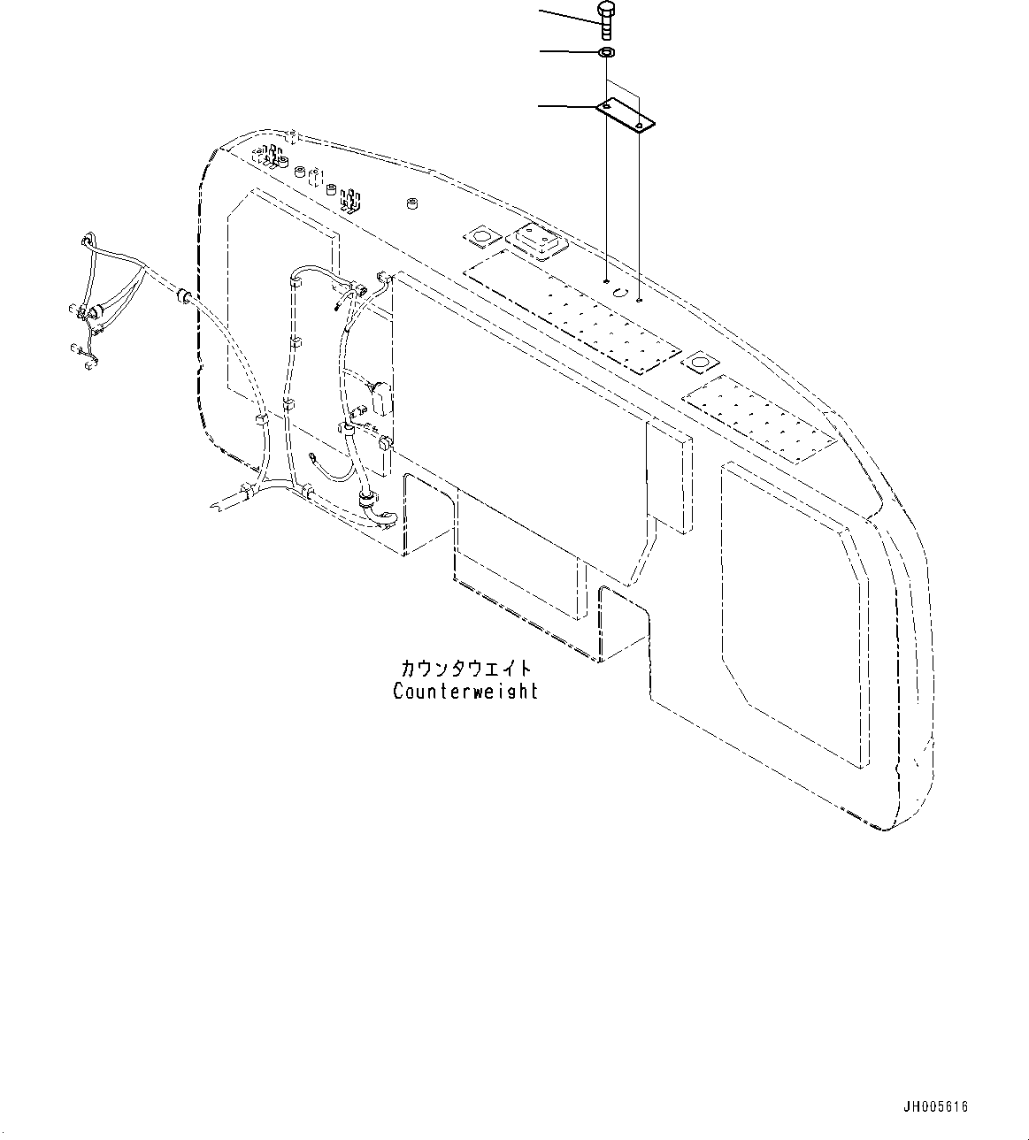 Excavators Komatsu / PC450-8 S/N 70001-UP(0000174c) / Rearview Camera (#70590-)(E016001 : E0450-005001)