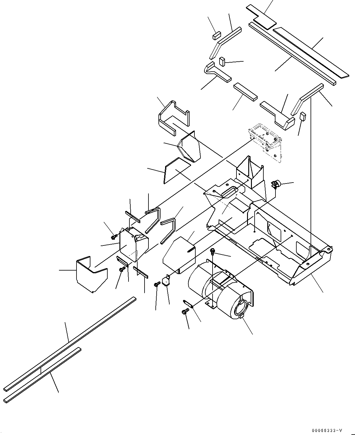Excavators Komatsu / PC450-8 S/N 70001-UP(0000174c) / Air Conditioner Unit, Blower and Duct (#70001-70483)(K019006 : K0700-001004)