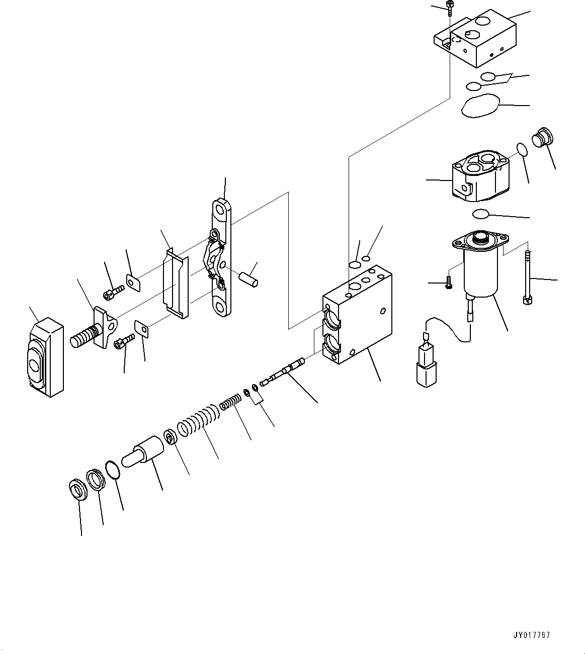 Excavators Komatsu / PC450-8 S/N 70001-UP(0000174c) / Cab, PPC Valve for 1-Attachment (#70001-)(K040031 : K1110-039028)