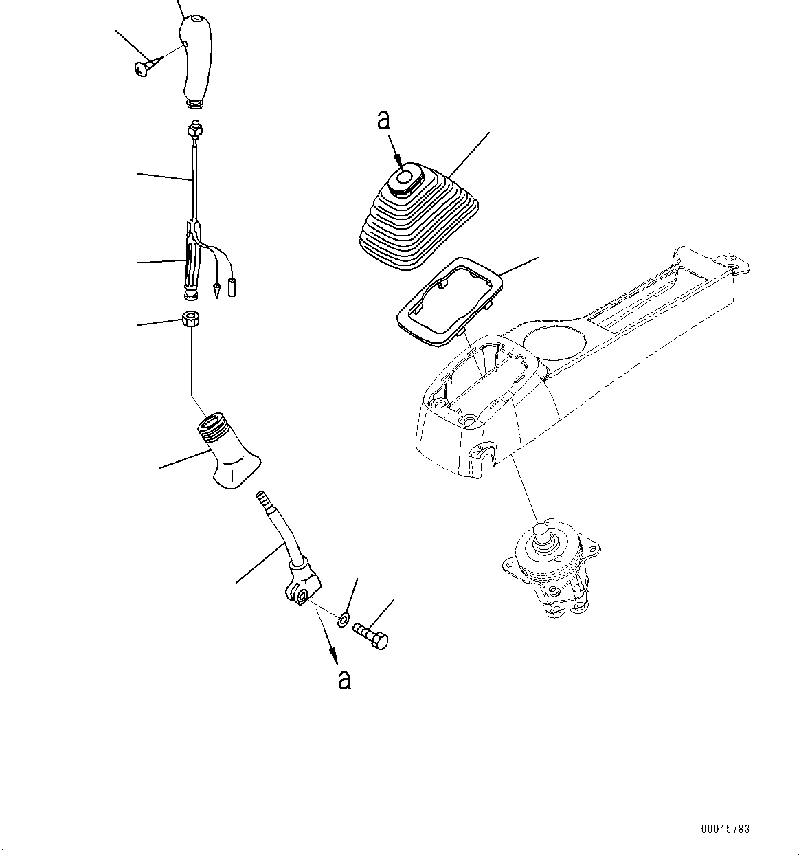 Excavators Komatsu / PC450-8 S/N 70001-UP(0000174c) / Cab, Floor, Lever, L.H. (#70001-70194)(K031049 : K1110-025033)