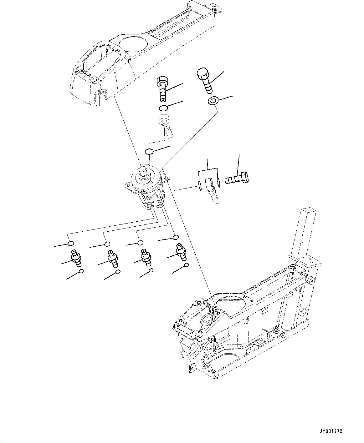 Excavators Komatsu / PC450-8 S/N 70001-UP(0000174c) / Cab, Floor, Valve, L.H. (#70001-)(K024051 : K1110-015035)