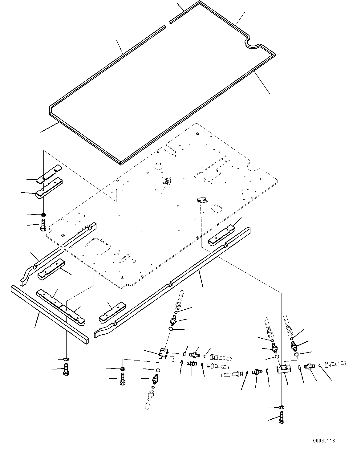 Excavators Komatsu / PC450-8 S/N 70001-UP(0000174c) / Cab, Floor, P, T Block and Seal (#70001-)(K032068 : K1110-017051)