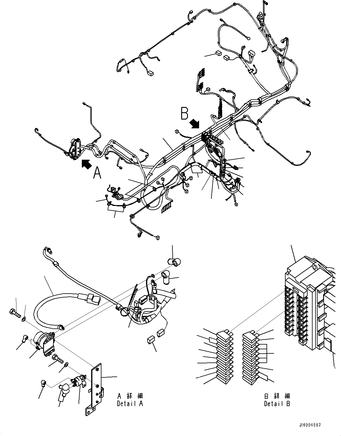 Excavators Komatsu / PC450-8 S/N 70001-UP(0000174c) / Cab, Floor, Wiring Harness (#70484-71381)(K028048 : K1110-020032A)