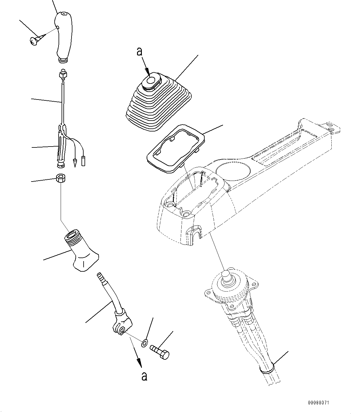 Excavators Komatsu / PC450-8 S/N 70001-UP(0000174c) / Cab, Floor, Lever, L.H. (#70001-)(K039037 : K1110-040033)