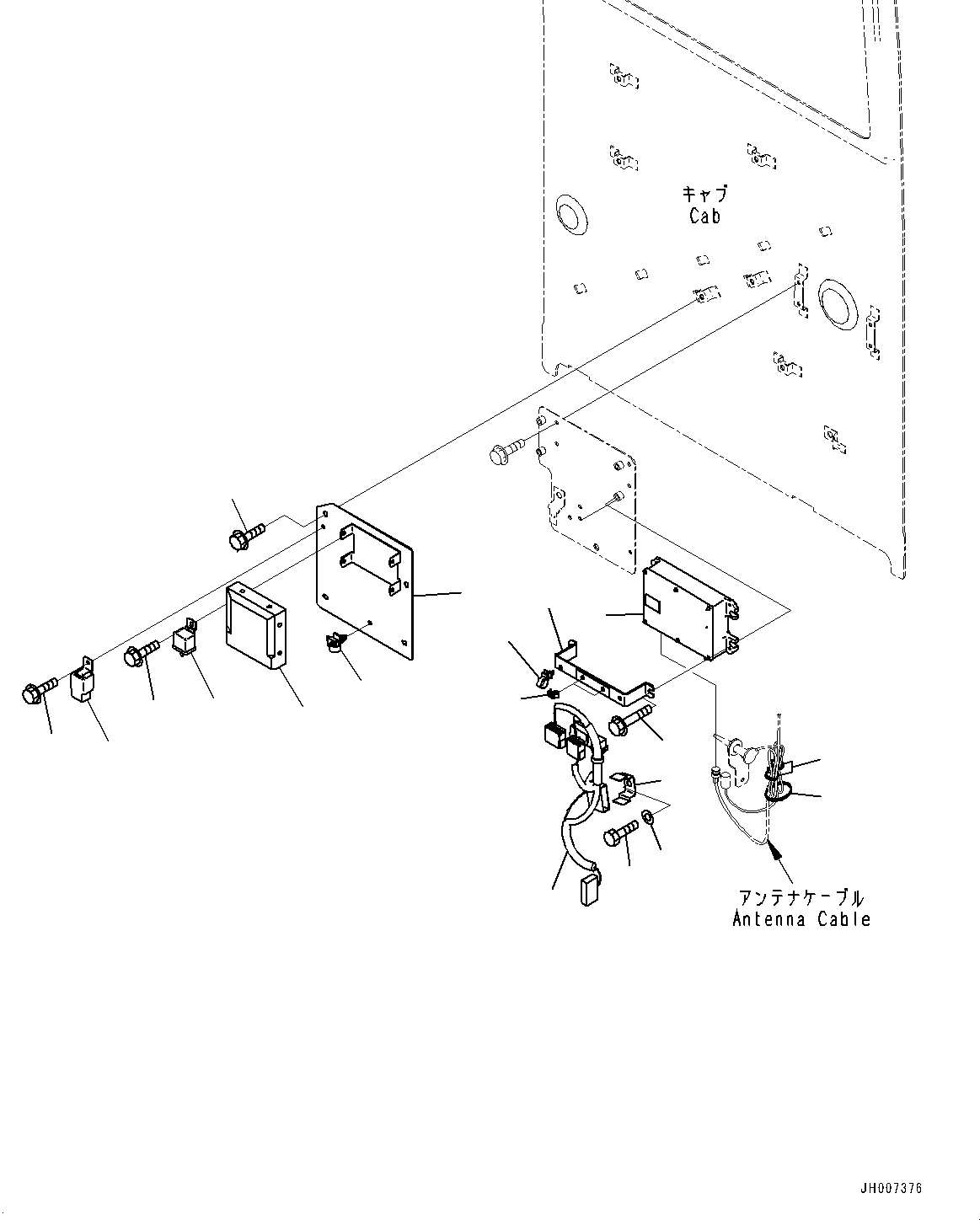 Excavators Komatsu / PC450-8 S/N 70001-UP(0000174c) / Cab, Cab In Parts, Air Conditioner and KOMTRAX Controller (#70001-)(K040023 : K1110-039020)