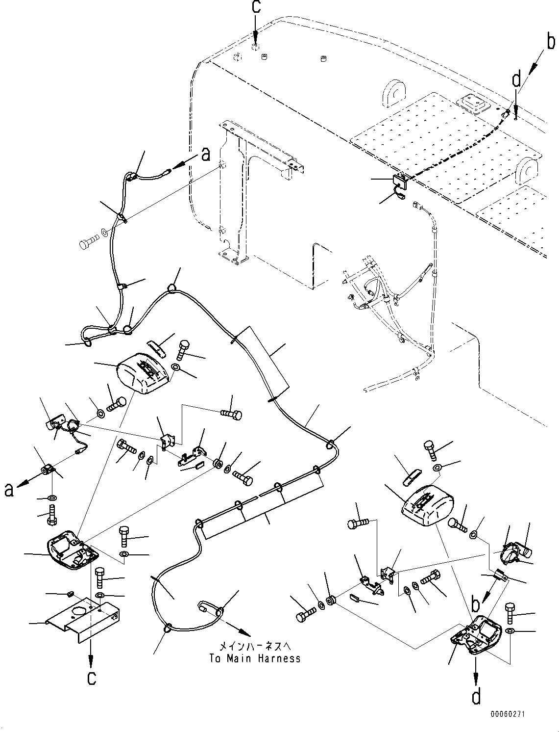 Excavators Komatsu / PC450-8R S/N 75001-UP(0000175c) / Rearview Camera (#75001-)(E013001 : E0450-001001)