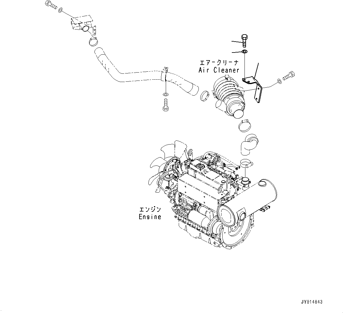 Komatsu parts book diagram for PC55MR-3 S/N 15001-UP: ґ ? ? ёШ ?Е, ґ ? ? ёШ ?Е ЉЦ?A•”•I (1/2)(#16501-)