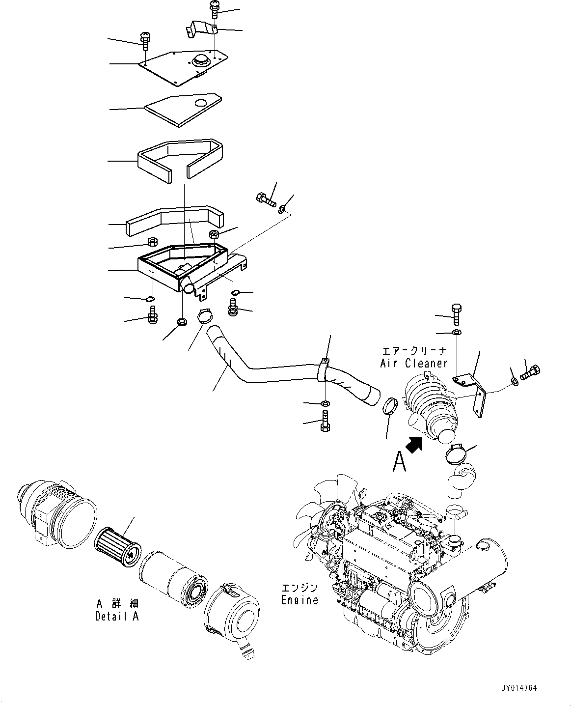 Komatsu parts book diagram for PC55MR-3 S/N 15001-UP: ґ ? ? ёШ ?Е, (АЮМЮЩ ґЪТЭД)(#15427-16000)