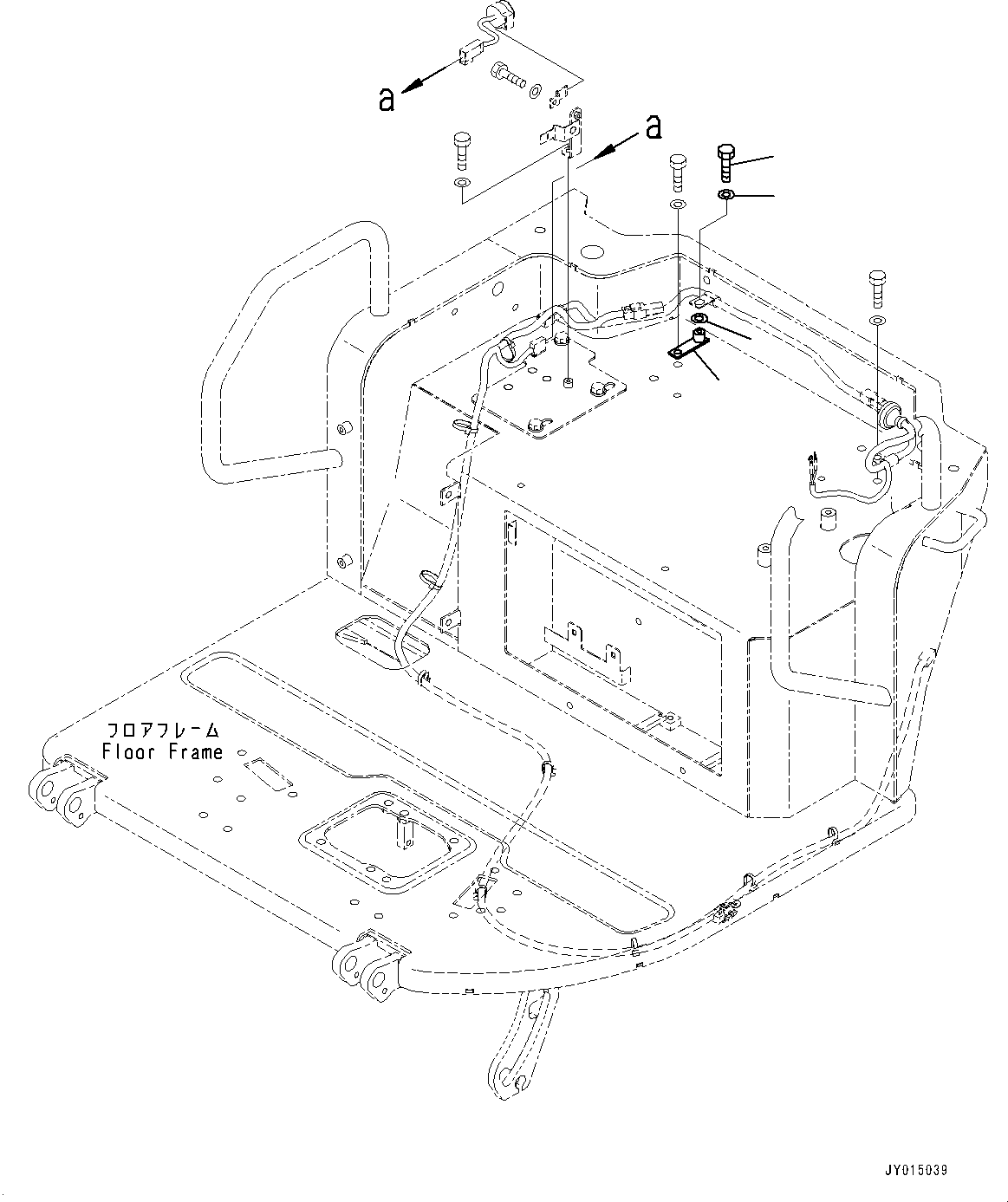 Komatsu parts book diagram for PC55MR-3 S/N 15001-UP: ґЭјЮЭ ХЖЇД, МЫ ? ЬІФШЭёЮК ?ИЅ ёЧЭМЯ (ґ ?єЭ •T)(#15427-16000)