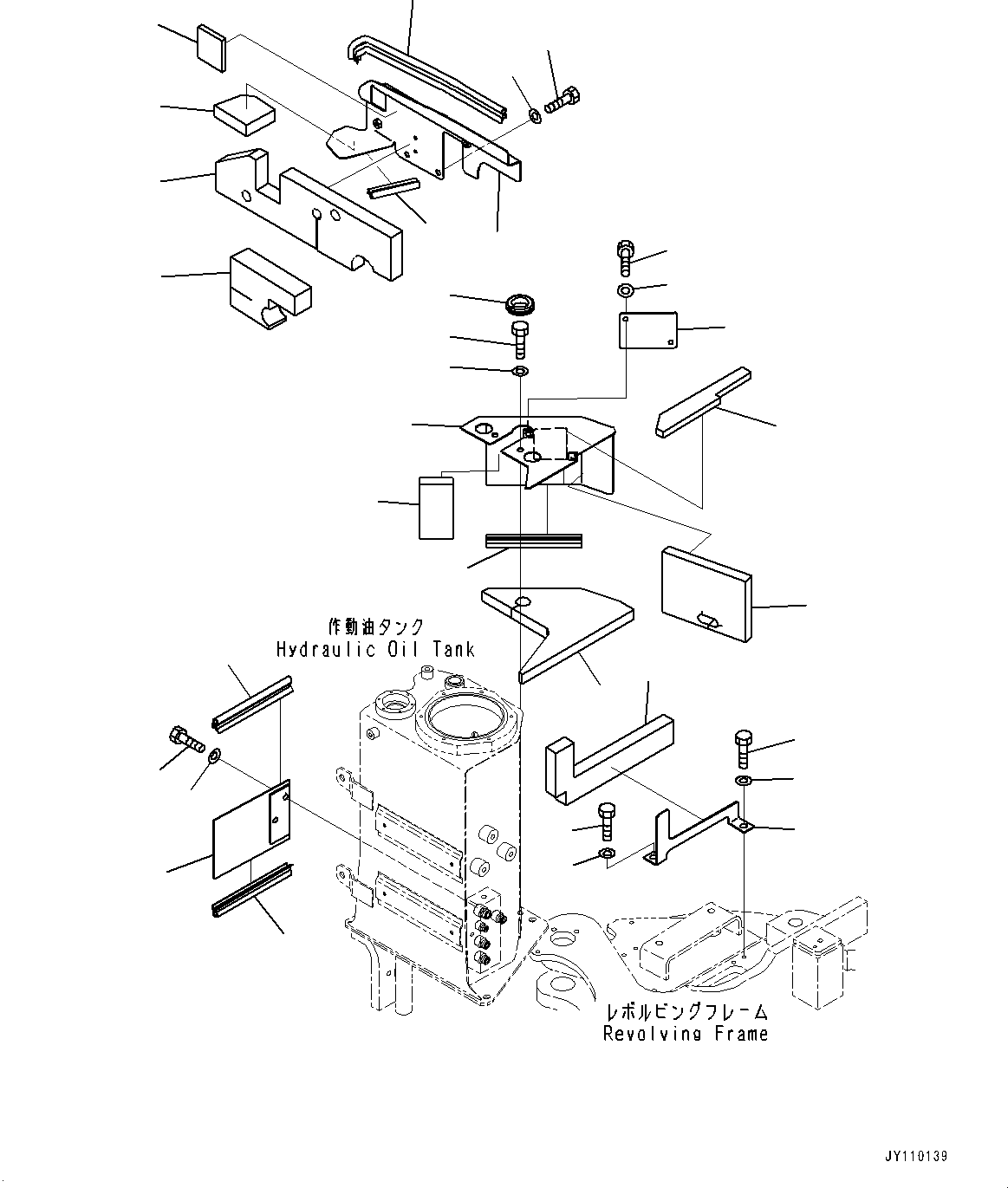 Komatsu parts book diagram for PC55MR-3 S/N 15001-UP: ё ?ШЭёЮ‘•’U,  ?КЮ ?(#19781-)