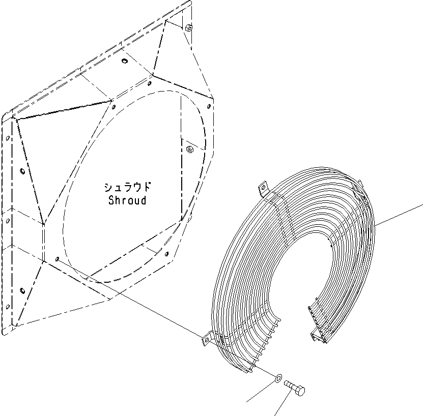 Komatsu parts book diagram for PC55MR-3 S/N 15001-UP: ё ?ШЭёЮ‘•’U, М ?Э ИЇД(#15001-16000)