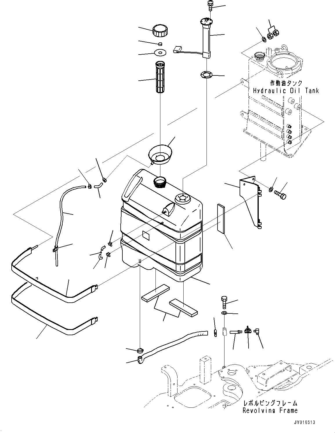Komatsu parts book diagram for PC55MR-3 S/N 15001-UP: ”R—їАЭё, АЭё(#16001-)